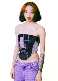 Multi scrap corset