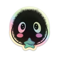 Soot Sprite Holographic Sticker