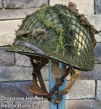 Image 1 of M2 D-bale 101st Airborne 506th 2nd Bn. PIR Helmet LT. Front Seam Paratrooper Liner. Front Seam.