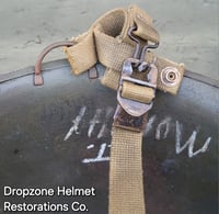 Image 15 of M2 D-bale 101st Airborne 506th 2nd Bn. PIR Helmet LT. Front Seam Paratrooper Liner. Front Seam.