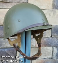 Image 13 of M2 D-bale 101st Airborne 506th 2nd Bn. PIR Helmet LT. Front Seam Paratrooper Liner. Front Seam.