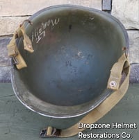 Image 11 of M2 D-bale 101st Airborne 506th 2nd Bn. PIR Helmet LT. Front Seam Paratrooper Liner. Front Seam.