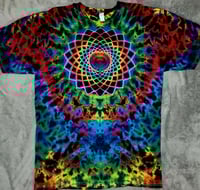 Image 1 of Blacked out rainbow scrunch mandala 