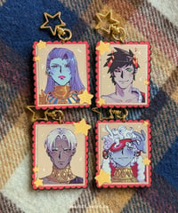 Image 1 of Zagreus, Thanatos, Hypnos, & Meg / Hades Wood Charms