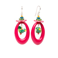 swinging birds earrings