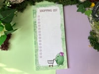 Image 1 of Cute Cactus Shopping List Notepad