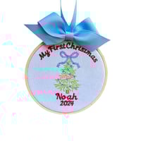 Boys My First Christmas Embroidered Onament