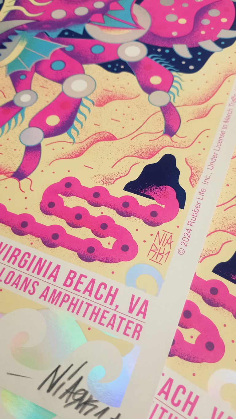 RED HOT CHILI PEPPERS - Virginia Beach ( Variant Rainbow Foil