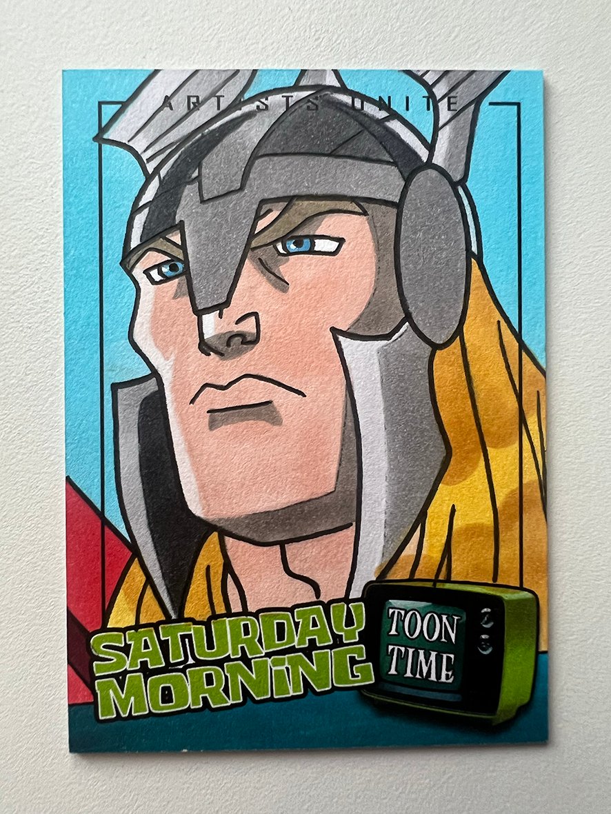 Thor Sketch Card 1/1 - Artists Unite Original Art Avengers Animated
