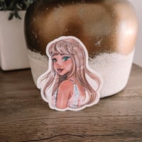 Image 1 of Lover Holographic Broken Glass Vinyl Sticker