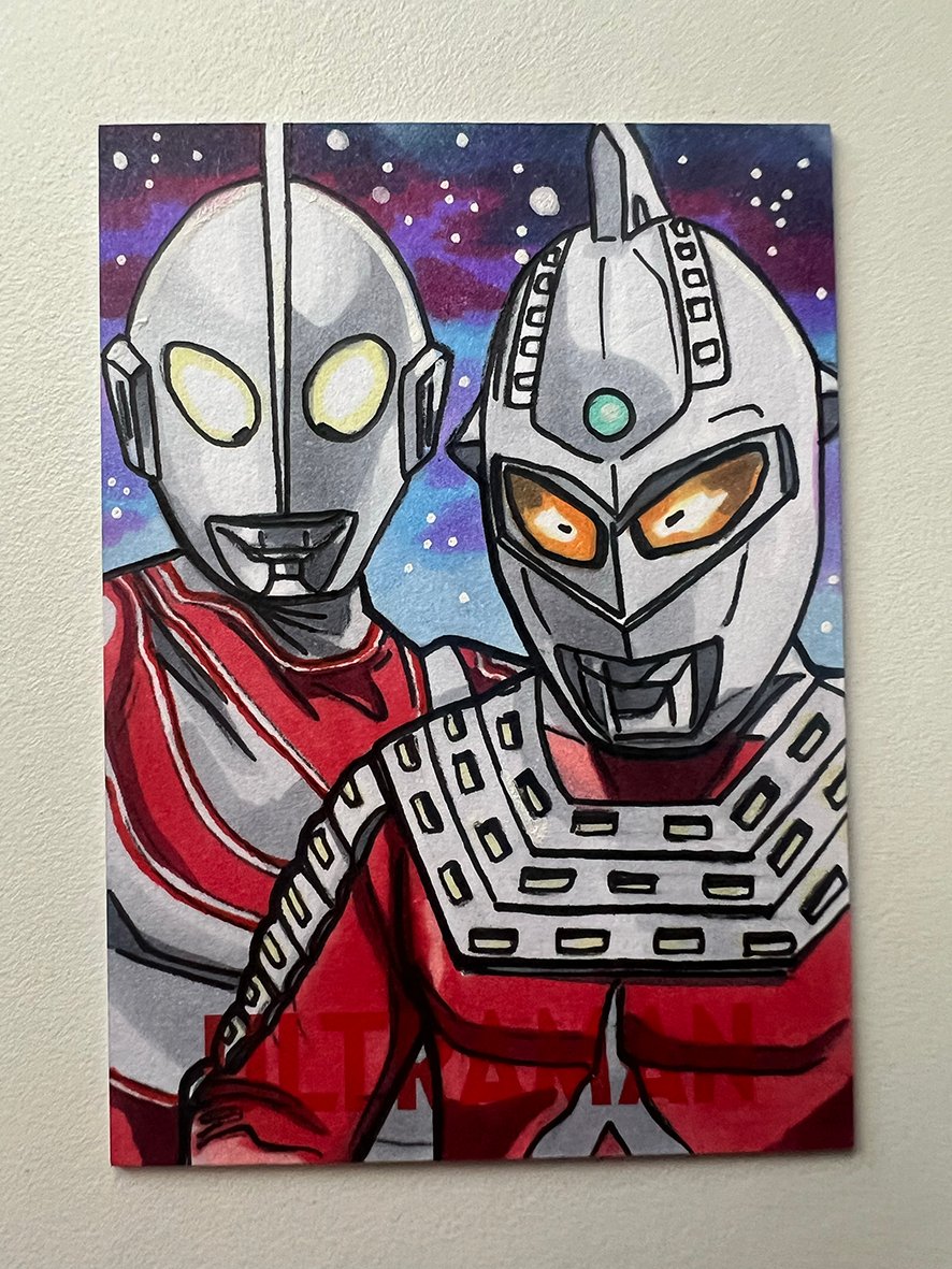 ULTRAMAN Series 2 Official Sketch Card 1/1 - RRParks Cards Original Art