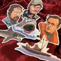 Image 3 of JAWS STICKER SET 6 Pack - Includes a FREE Quint Bday Card with Every Set!