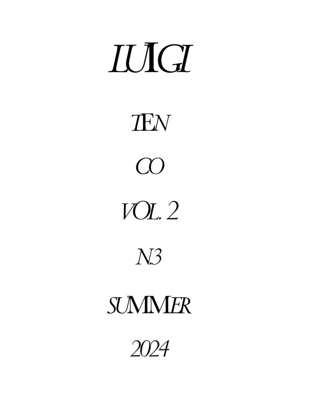 Luigi Ten Co Vol 2. N.3 Summer Issue 