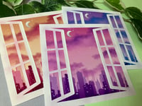 Image 2 of Skyline Window Art Print