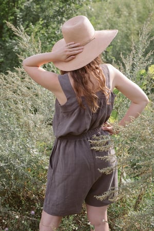 Image of BERTA Linen Tank Top