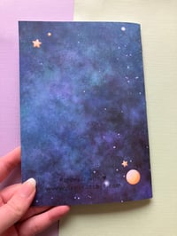 Image 2 of Reusable Blank Stickerbook, Handmade Moon and Stars Sticker Book with 40 Pages for safekeeping