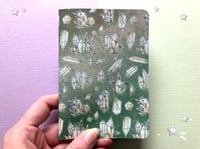 Image 1 of Handmade Green Crystal Notebook