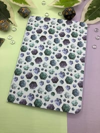 Image 1 of Handmade D20 Dice Notebook