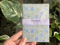 Handmade Green Sleepy Notebook