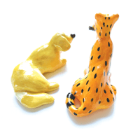 Image 3 of Cheetah and Labrador Sculpture