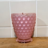 Image 3 of champagne pop scented pink glass candle