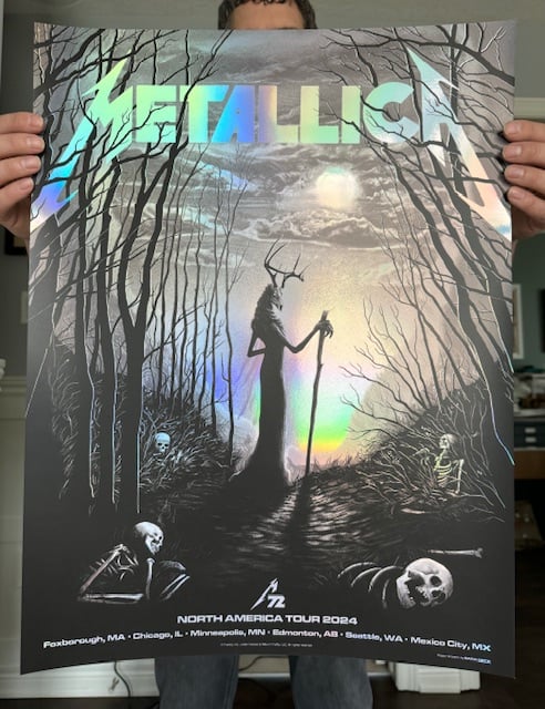 Image of *Foil Variant* Metallica ~ Edmonton, Canada Pop Up Shop