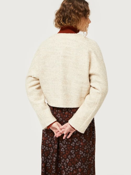 Image of 1-Chaqueta cruzada beige