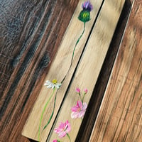 Image 1 of Pretty flowers Scottish Stave Bookmarks.