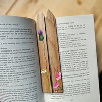 Image 3 of Pretty flowers Scottish Stave Bookmarks.