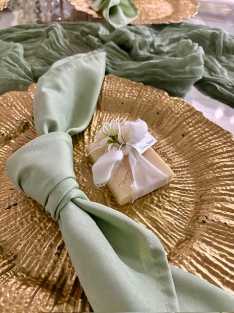 Image of Rectangular Soap w/ Chiffon Ribbon (Custom Order)