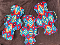 Image 2 of Linen Heavy Flow 3 Pad Set- Southwest Print