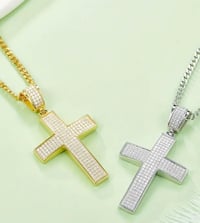 Image 1 of Moissanite Cross