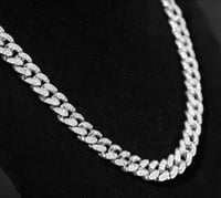 Image 2 of SALE !! 6mm Moissanite Diamond Cuban
