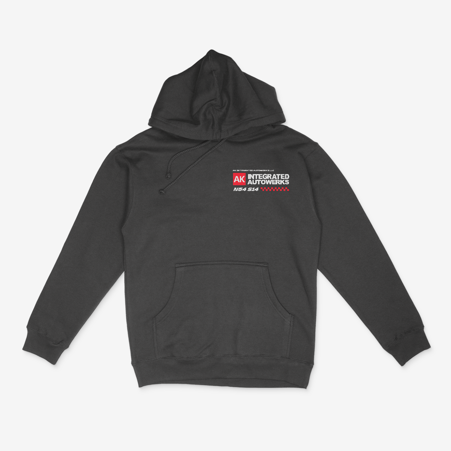 N54 S14 CHARCOAL HEATHER HOODIE (Pre-Order) | AK INTEGRATED AUTOWERKS