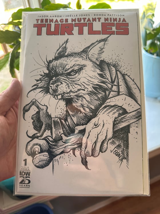 Image of IDW TMNT #1 Sketch Cover Splinter BELANGER - original