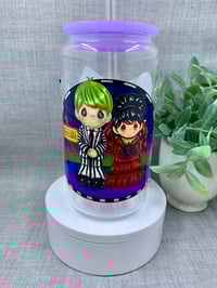 Image 2 of Beetle juice x Precious Moments 16oz can tumbler 