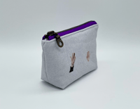 Image 2 of Yoongi 안녕! / Annyeong! Tiny Zippy Pouch - Made To Order