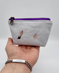 Image 3 of Yoongi 안녕! / Annyeong! Tiny Zippy Pouch - Made To Order