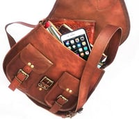 Image 3 of Hand Crafted Leather Crossbody Purse 