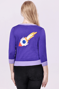 Image 1 of Sky Rocket Embroidered Cardigan