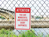 Image 3 of  ATTENTION: You are Wonderful sign 