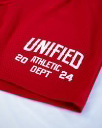Image 2 of UNIFIED Mesh Shorts - Red