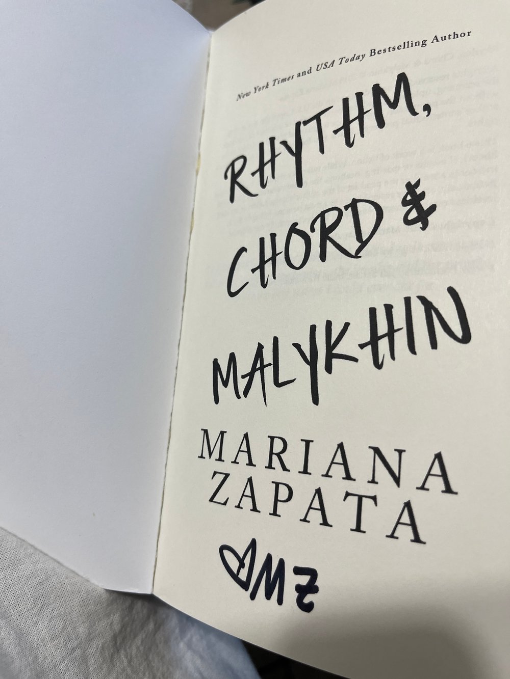 [IMPERFECT/DAMAGED] Initialed Paperback "Rhythm, Chord & Malykhin"