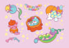 Sleepy Baby Animals (Sticker Sheet)