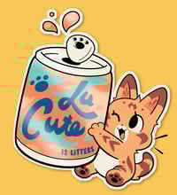 Image 2 of La Cute Tabby (Sticker)