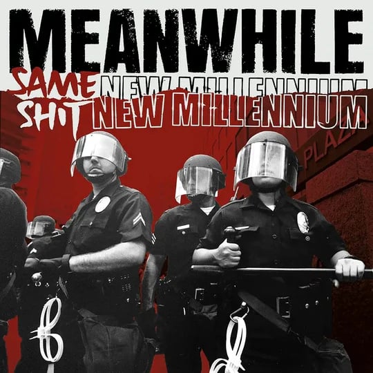 Image of Meanwhile - "Same Shit, New Millennium" 12" (transparent red vinyl)