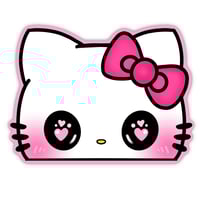 Kawaii Kitty Peeker Sticker