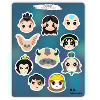 Avatar Heads Sticker Sheet