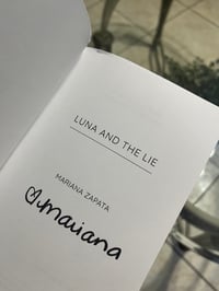 Image 4 of [IMPERFECT/DAMAGED] Signed Fancy Edition Paperback "Luna and the Lie"