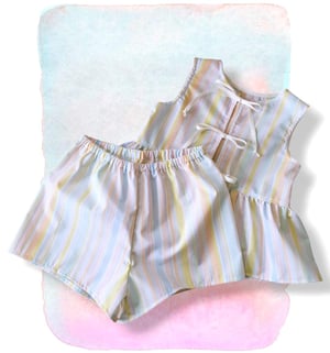 Image of Striped Tie Top + Shorts Set - 6 years